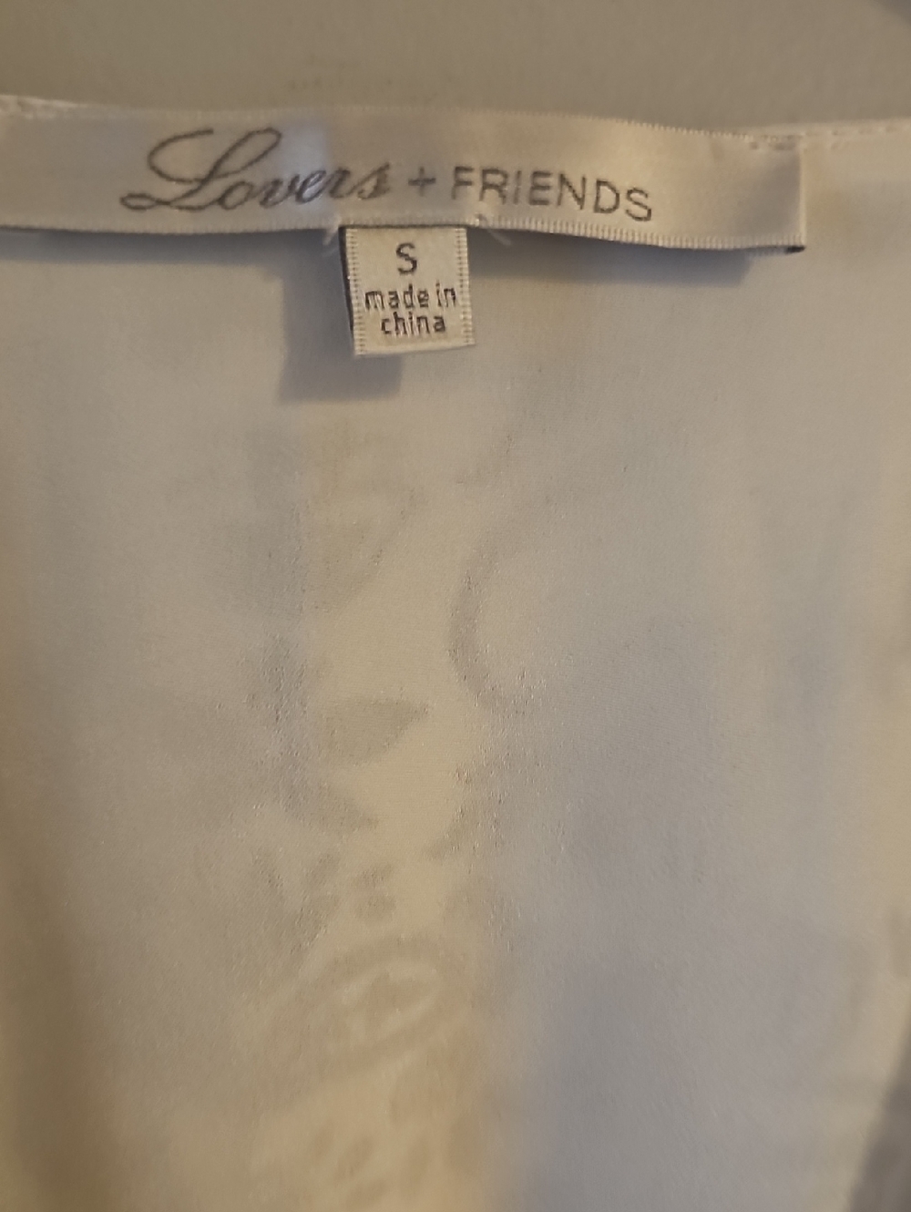 Lovers + Friends Spring Blossom Romper Blue And White Size Small New - Picture 6 of 9
